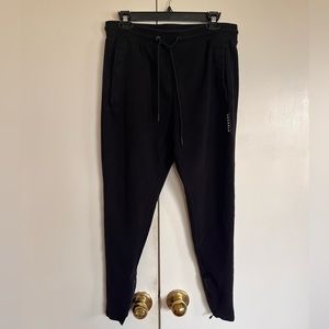 YOUNGLA Joggers, Black Size Large